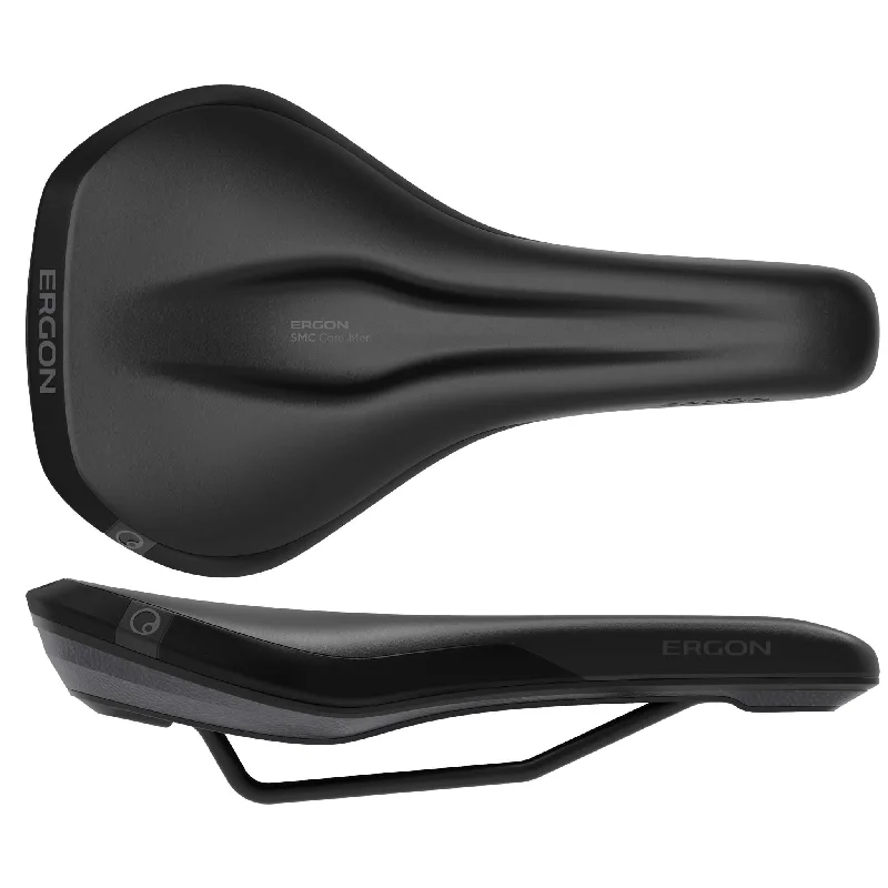 Bicycle brake clip-Ergon SMC Core Mens Saddle - MD/LG Black/Gray