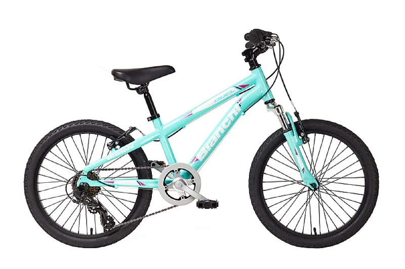 Cycling rain bar-Bianchi Duel 20" Kids Bike - Girls - Celeste