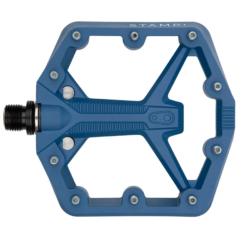 Bike tire strip-Crankbrothers Stamp 1 Gen 2 Pedals - Platform Composite 9/16" Navy Small