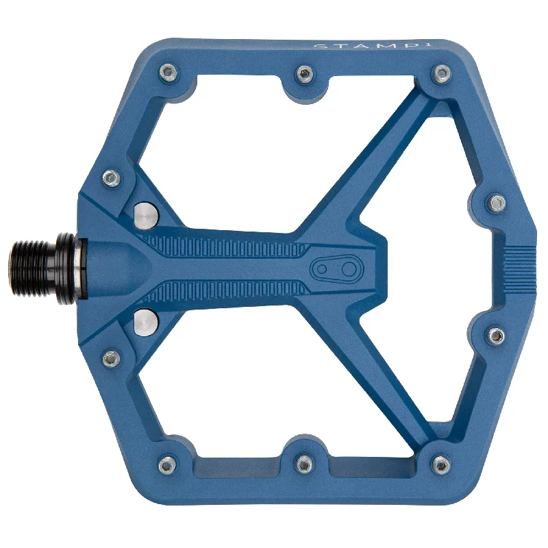 Bike wheel pad-Crankbrothers Stamp 1 Gen 2 Pedals - Platform Composite 9/16" Navy Large