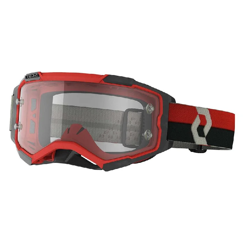 Mountain bike clamp-SCOTT 2021 FURY GOGGLE - RED/BLACK (CLEAR)