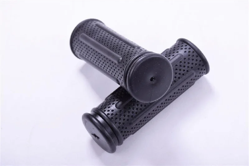 Road bike guard-PAIR SHORTIE 90mm BIKE HANDLEBAR GRIPS HERRMANS MINI LITE PIMPLE BLACK