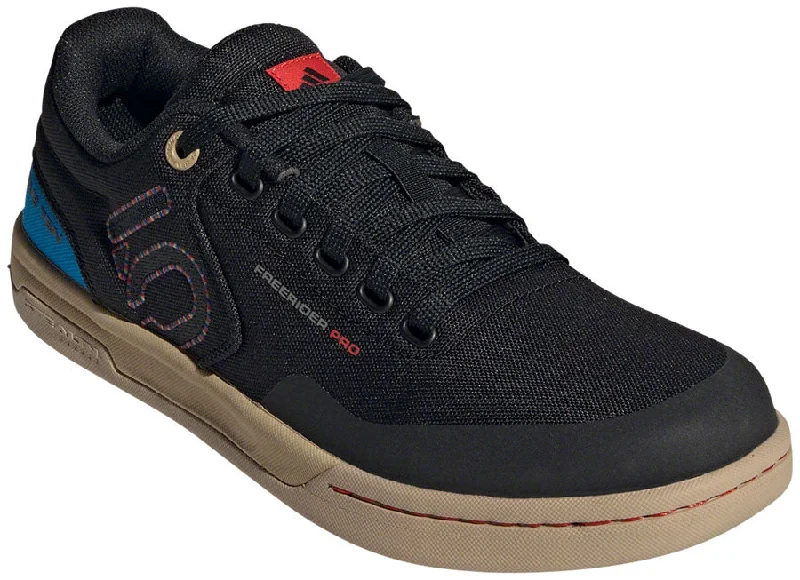 Bike wheel lug-Five Ten Freerider Pro Canvas Flat Shoes - Mens Core BLK/Carbon/Pulse Lime 13