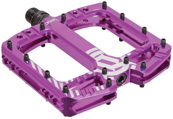 Bicycle grip pads-Deity TMAC Pedals Purple Ano