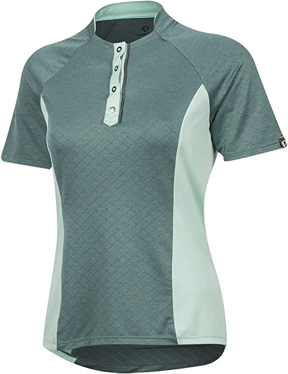 Bicycle fork clip-Pearl Izumi Select Escape Texture Short Sleeve Road Jersey - Womens -Arctic Twill-Mist Green