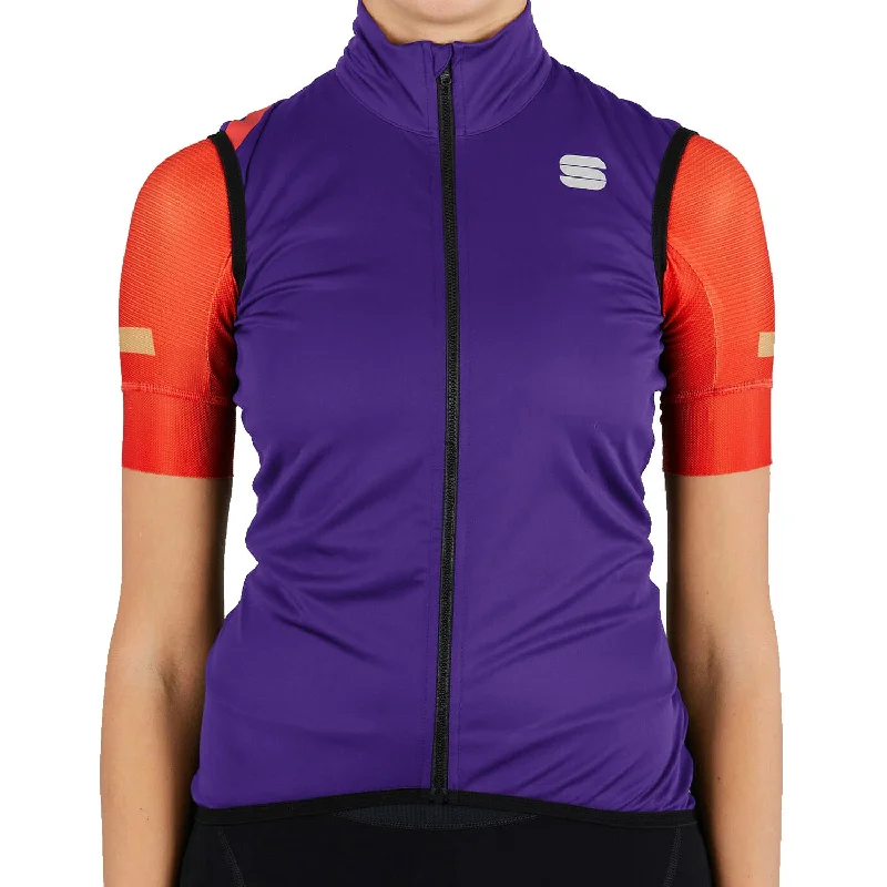 Road bike liners-Gilet donna Sportful Fiandre Light Norain - Viola