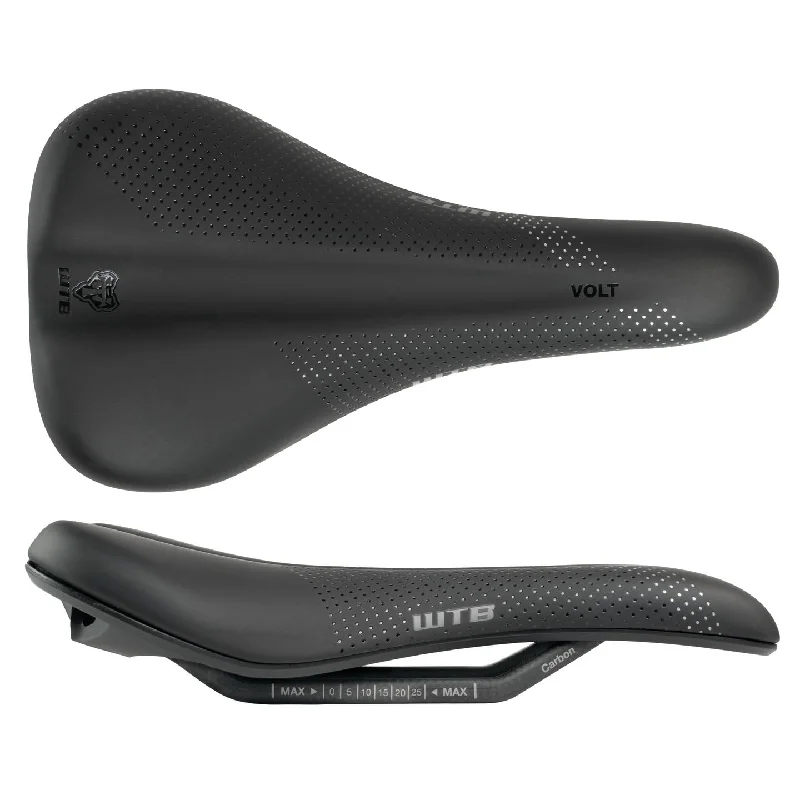 Road bike levers-WTB Volt Fusion Form Saddle - Carbon Black Medium