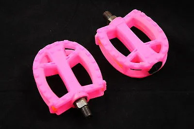 Mountain bike sprocket-PEDALS FOR BMX OR CHILD KIDS BICYCLE PINK 1-2” PEDALS ONE PIECE CRANK