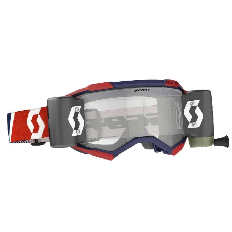 Bicycle spoke cutter-SCOTT 2021 FURY WFS GOGGLE - RED/BLUE (CLEAR)