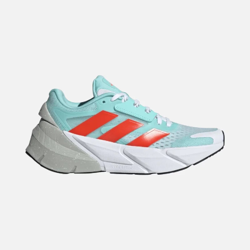 Bicycle stem clip-Adidas Adistar 2.0 Women's Running Shoes -Cloud White/Solar Red/Flash Aqua