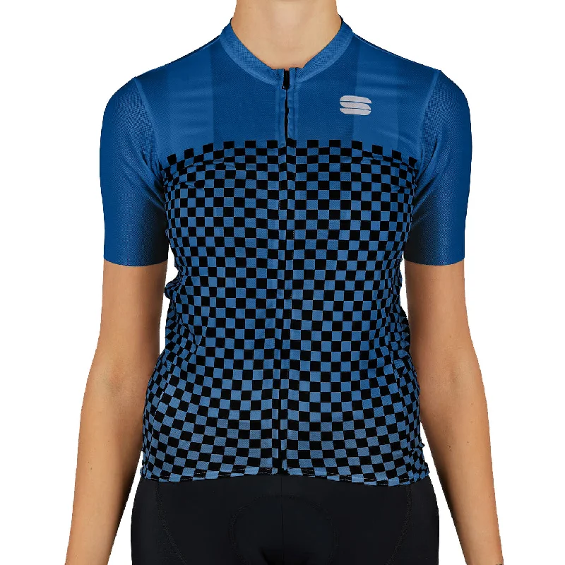 Road bike crank-Maglia donna Sportful Checkmate - Blu