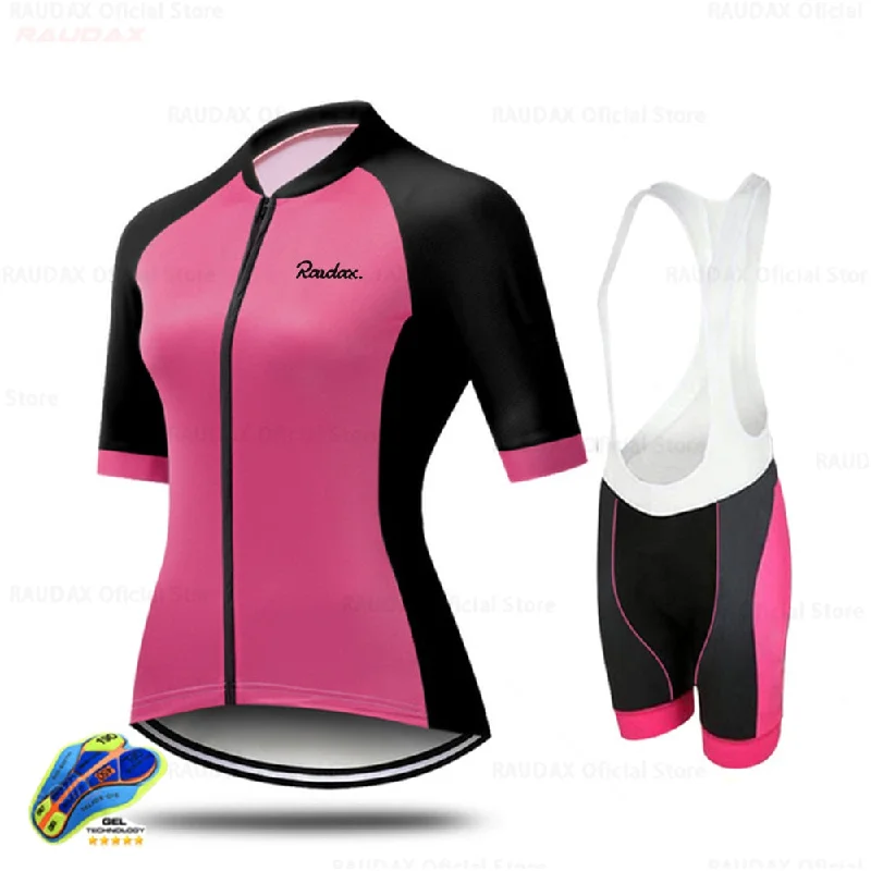 Road bike armrest-Raudax Women MTB Cycling Jersey Sets (10 Variants)