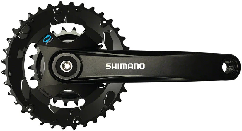 Road bike pads-Shimano FC-M315-B2 Crankset - 175mm 7/8-Speed Riveted JIS Square Taper Spindle Interface 51.8mm Chainline BLK