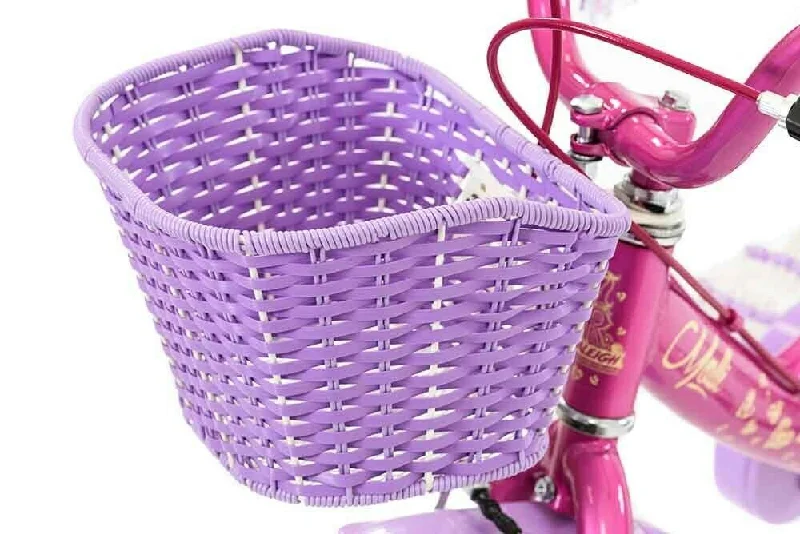 Bike tire strap-Raleigh Molli Purple-Lilac Kids Children's Bike Bicycle Front Wire Woven Basket