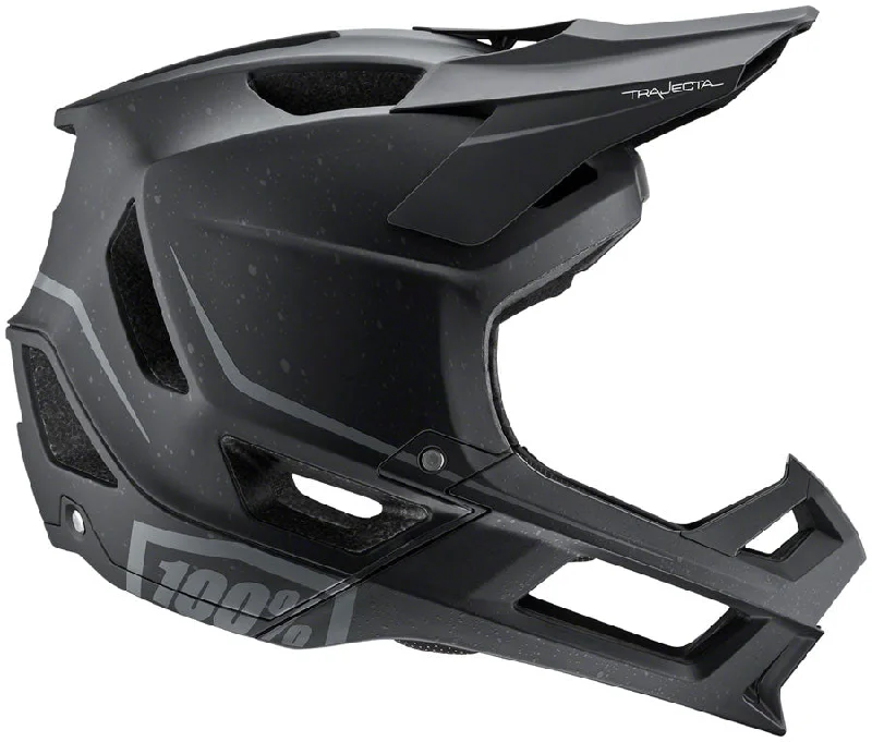 Bike seat clip-100% Trajecta Full Face Helmet with Fidlock - Black X-Large