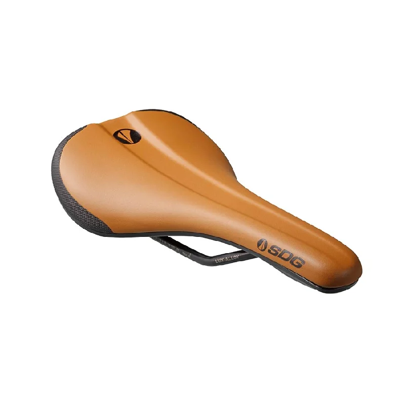 Bicycle gear pad-SDG Components Bel-Air V3 Lux-Alloy Saddle 260 x 140mm Unisex 236g Brown/Black