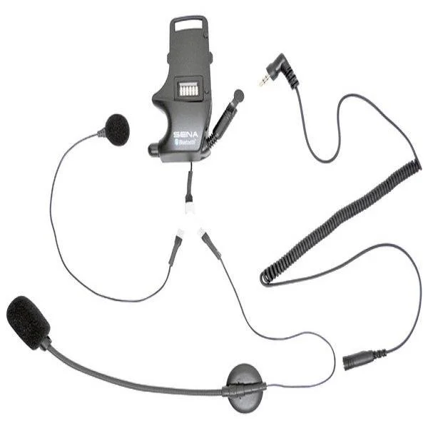 Bicycle basket strap-SENA HELMET CLAMP KIT- FOR EARBUDS WITH ATTACHABLE BOOM MICROPHONE & WIRED MICROPHONE