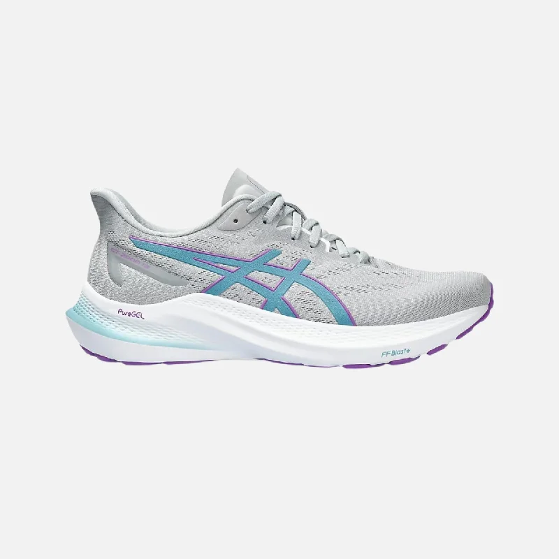 Bike chain clip-Asics GT-2000 12 Women's Running Shoes -Piedmont Grey/Gris Blue