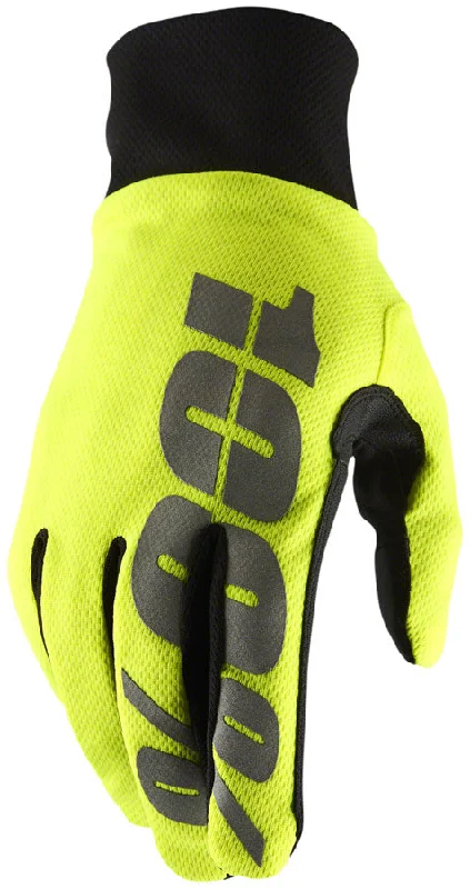 Cycling tights warm-100% Hydromatic Waterproof Glove Neon Yel MD