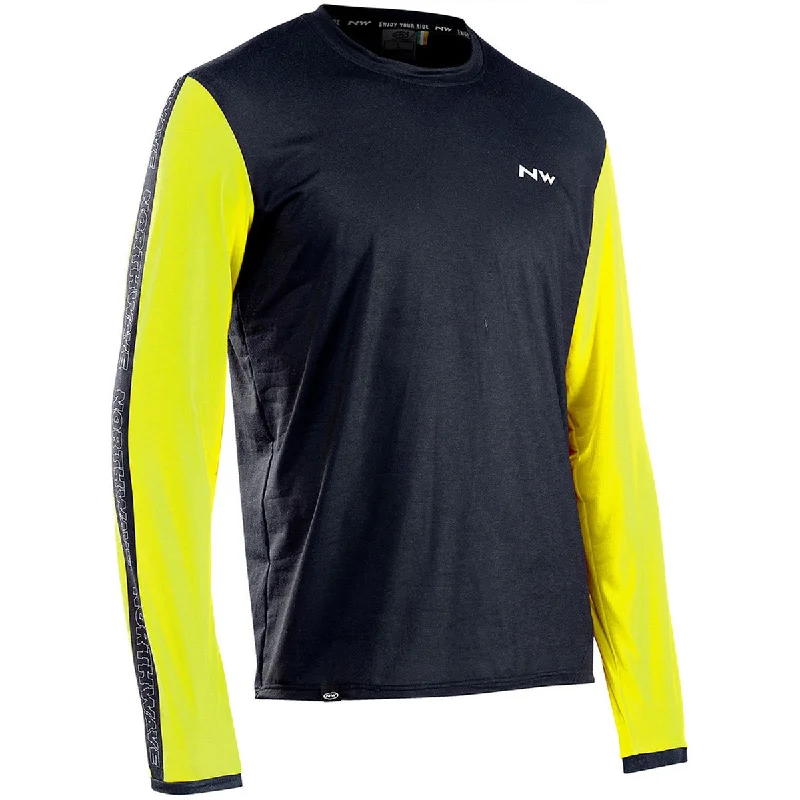 Cycling rain pad-Maglia maniche lunghe Northwave XTrail - Nero lime