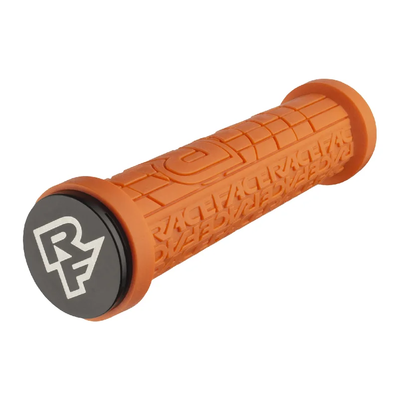 Bicycle basket bar-Race Face Grippler Lock-On Grips 33mm Orange