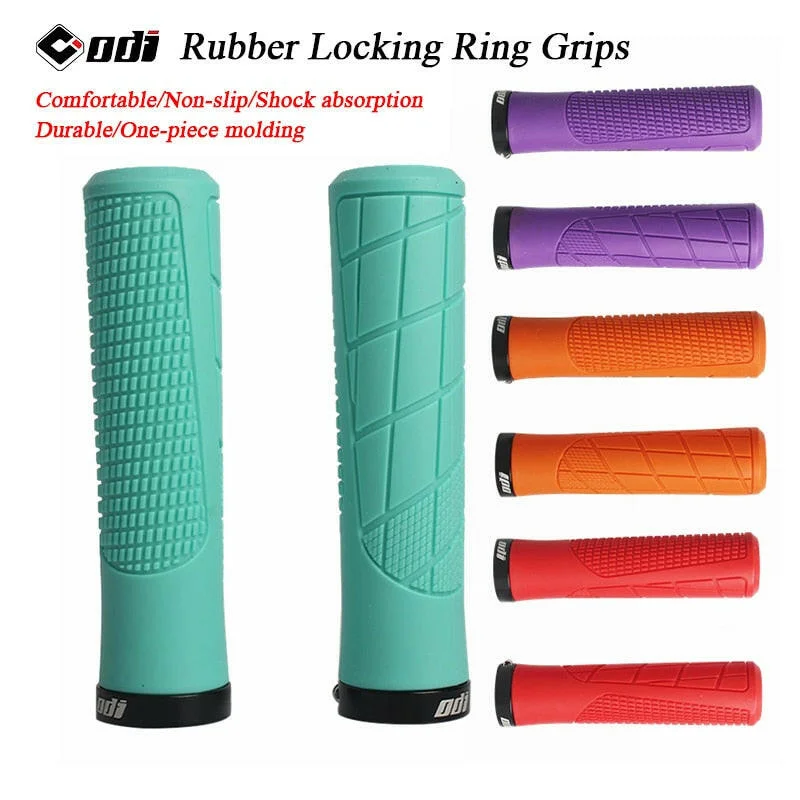 Mountain bike pouch-ODI Rubber Handlebar Grips Folding Balance Bike Riding Grips Shockproof Non-slip Mountain Road Bicycle Handlebar Accessories