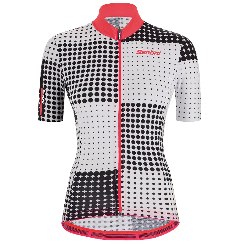 Mountain bike riser-Maglia donna Santini Tono Sfera - Nero