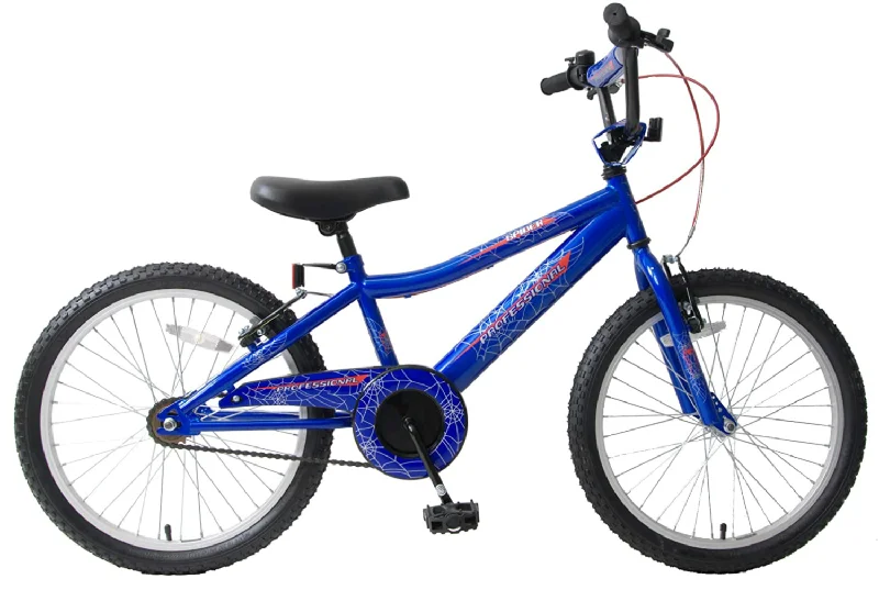 Road bike crank-Ammaco Spider 18" Wheel Kids Childs Boys BMX Blue & Red Bike Bicycle Age 6 +