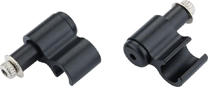 Mountain bike lug-Jagwire Cable Grip Black Alloy 2 Pieces