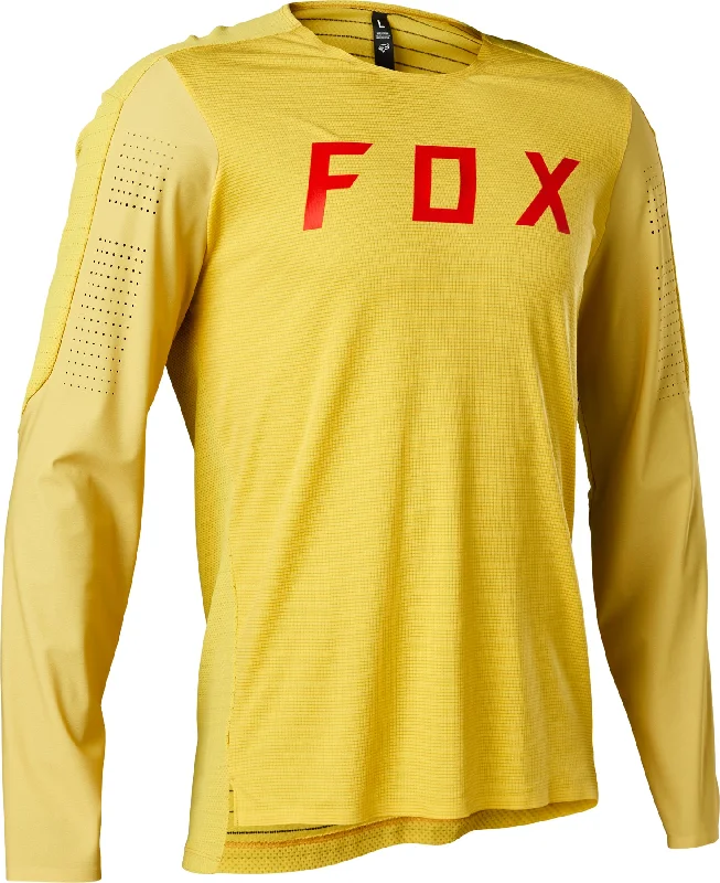 Bicycle basket bar-FOX FLEXAIR PRO LS JERSEY - PEAR YELLOW