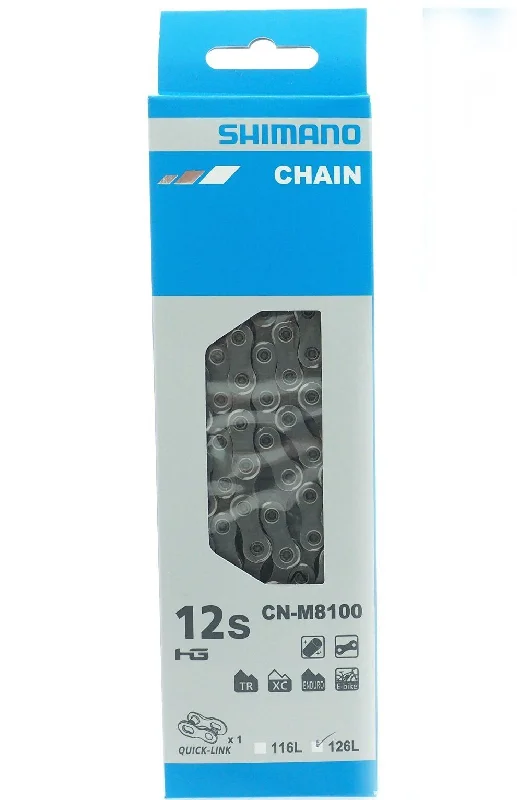 Cycling arm bands-Shimano CN-M8100 12 Speed Chain 138 Links