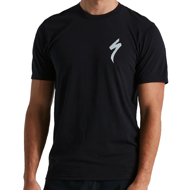 Cycling arm strap-T-Shirt Specialized S-Logo - Nero