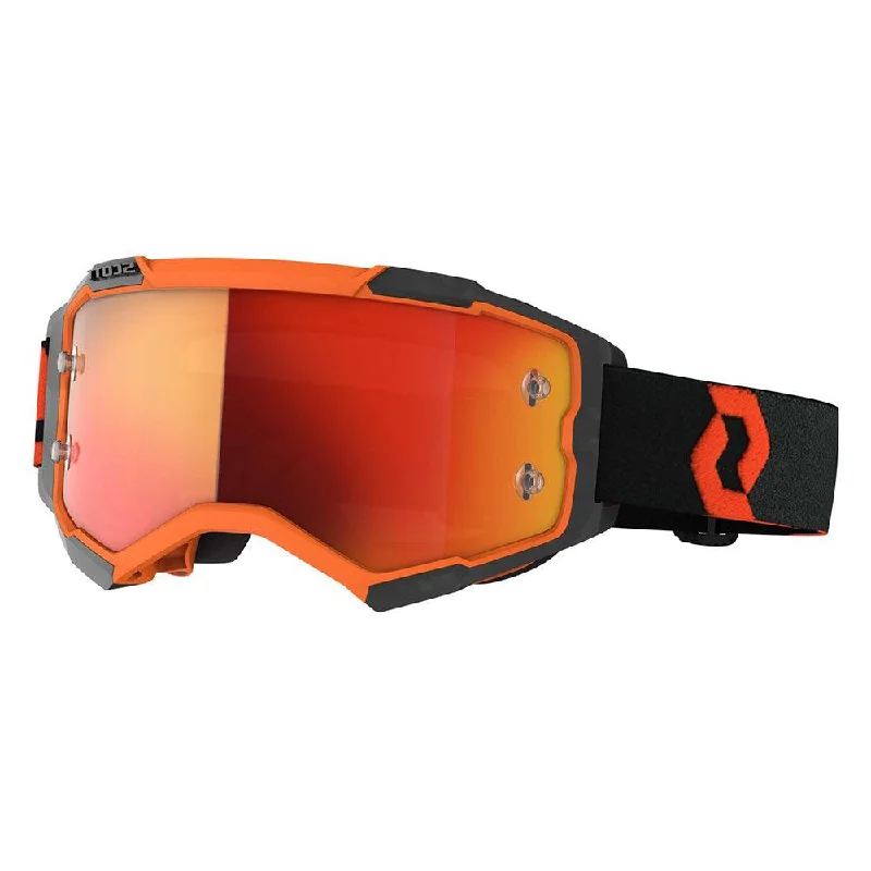 Cycling cap breathable-SCOTT 2021 FURY GOGGLE - ORANGE/BLACK (ORANGE CHROME)