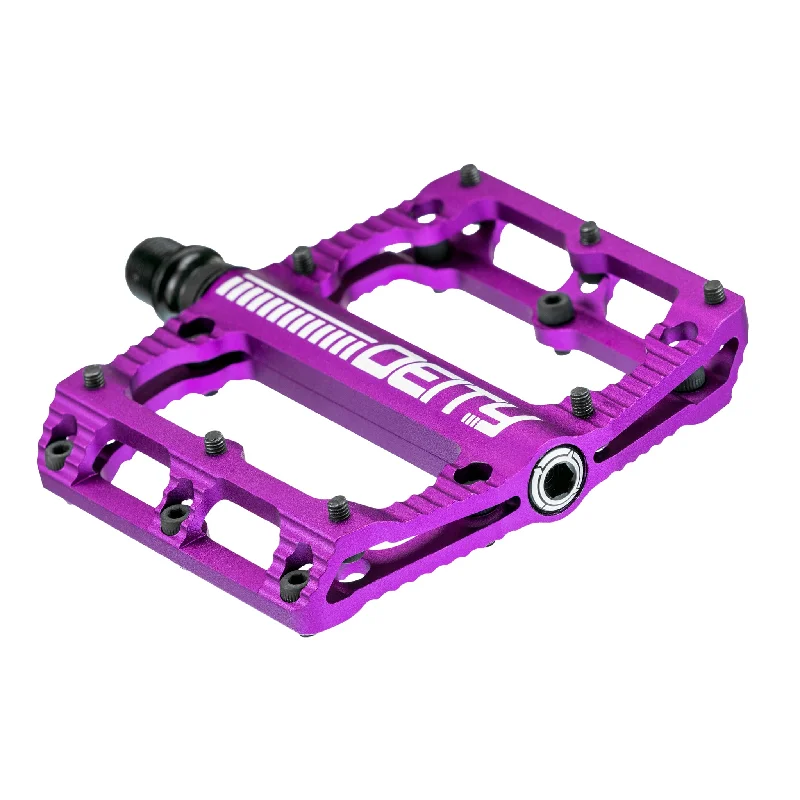 Bicycle lock ring-Deity Black Kat Pedals Purple