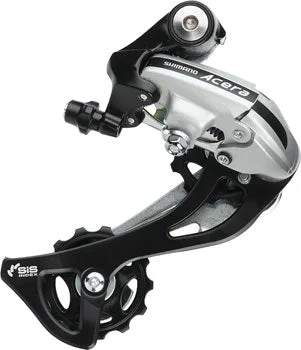 Cycling rain bar-Shimano Acera RD-M360-SGS Rear Derailleur - 7,8 Speed, Long Cage, Silver