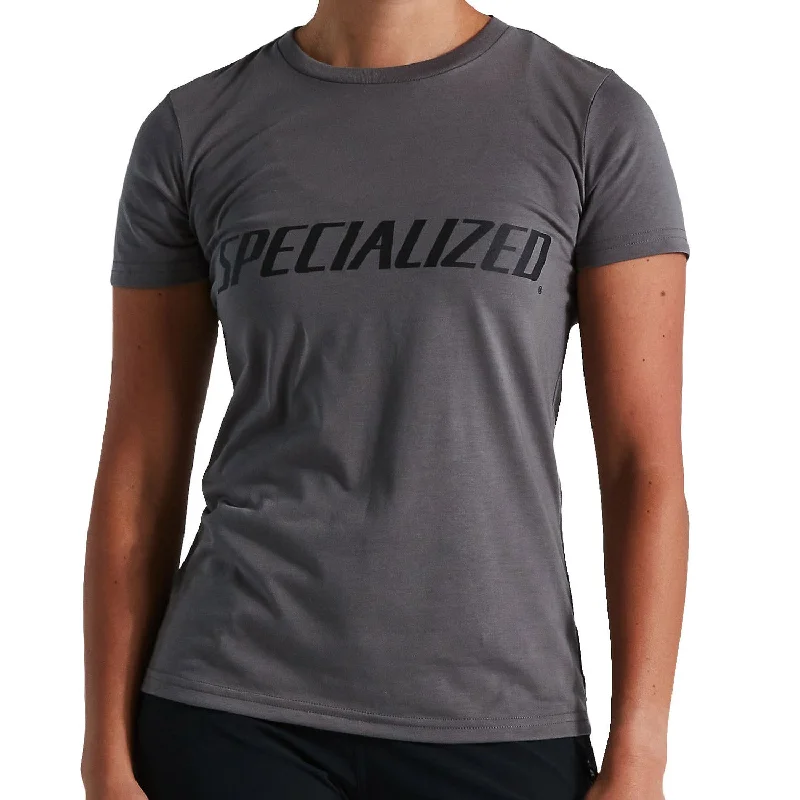 Cycling tape safe-T-Shirt donna Specialized Wordmark - Grigio