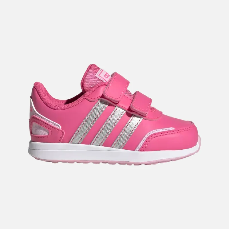 Bicycle fork strap-Adidas VS Switch 3 Lifestyle Running Hook and Loop Straps Kids Unisex Shoes (0 -3 year) -Pulse Magenta/Silver Metallic/Orchid Fusion