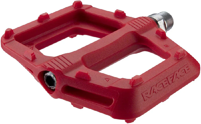 Bicycle fender mount-RaceFace Ride Pedals - Platform Composite 9/16" Red