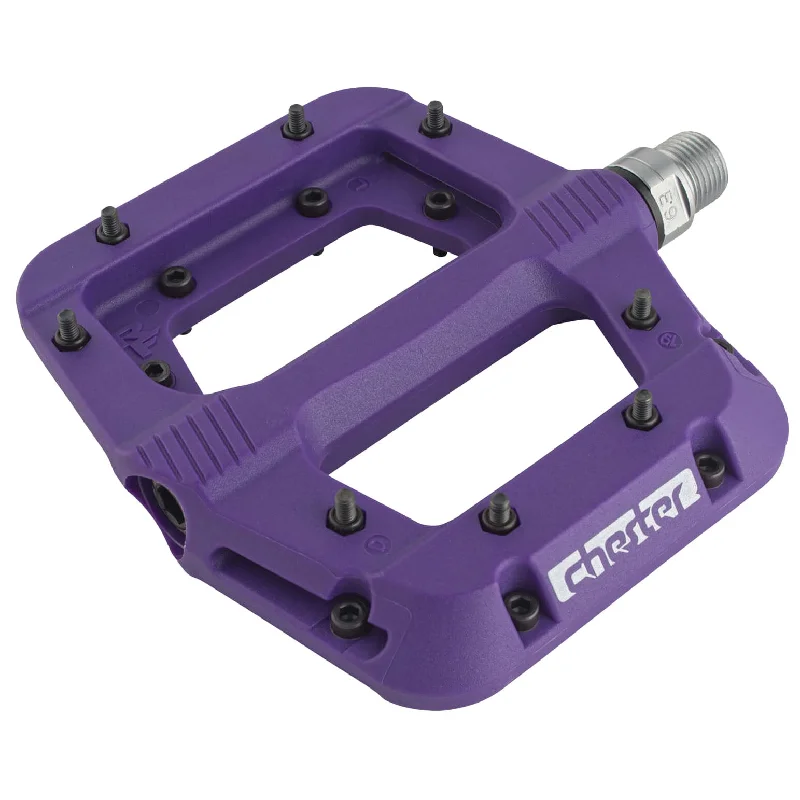 Road bike axle-Race Face Chester (2023) Composite Pedals Purple