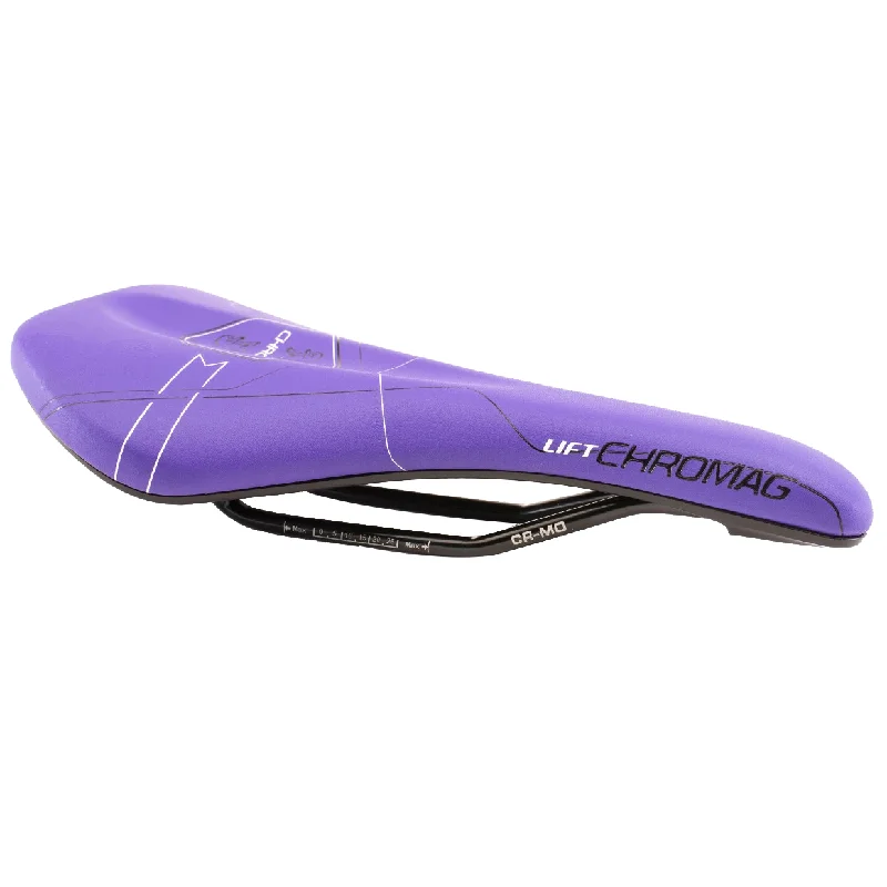 Mountain bike axle-Chromag Lift Saddle Synth Top CrMo Rails - Purple