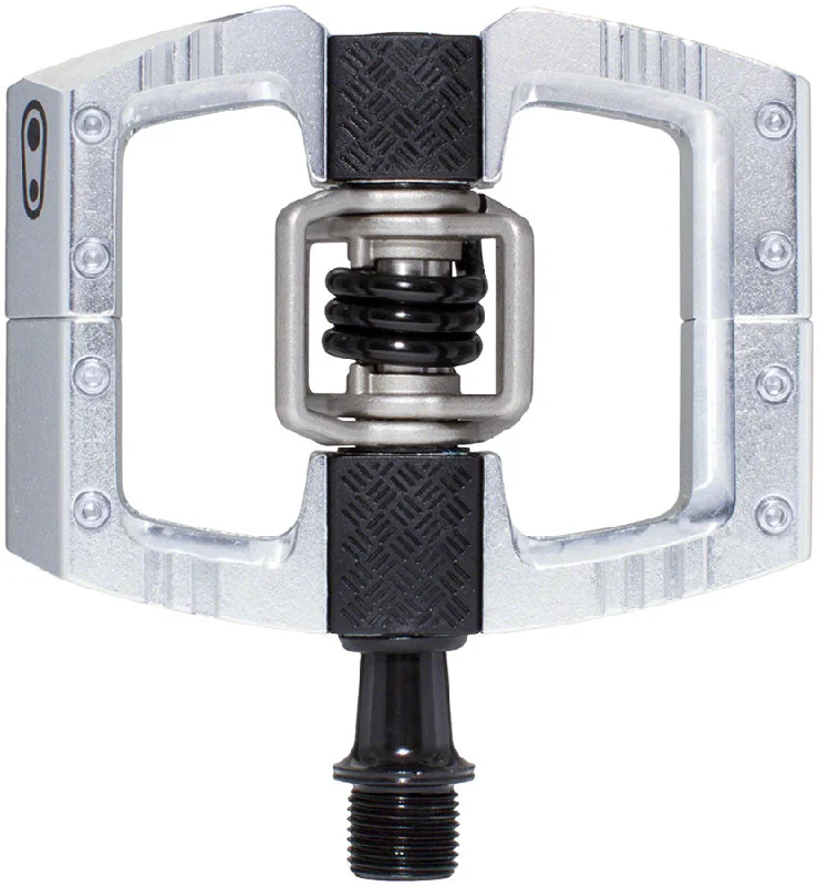 Cycling rain strap-Crankbrothers Mallet DH Pedals - Dual Sided Clipless Platform Aluminum 9/16" High Polish Silver