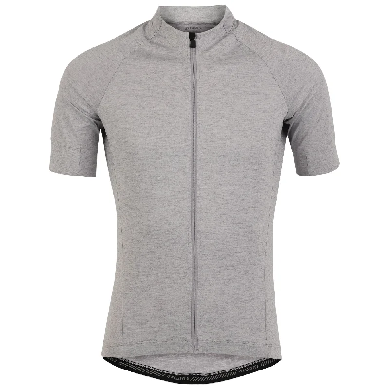 Bike horn loud-Giro New Road Short Sleeve Jersey - Sharkskin Heather