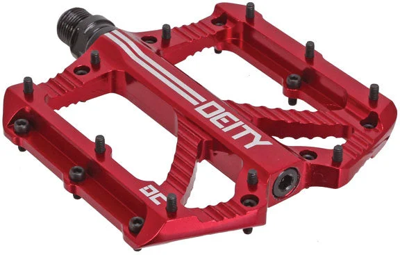 Bike seat strap-Deity Bladerunner Pedals Red Ano