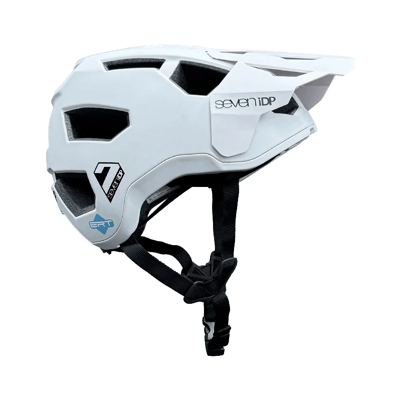 Road bike flats-7 iDP Project 21 Trail MTB Helmet - Matt Ice White