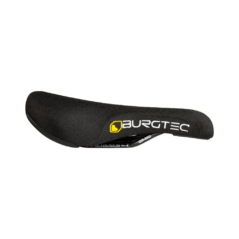 Mountain bike brace-Burgtec The Cloud Boost Saddle Cromo Rail/Plastic Base Black