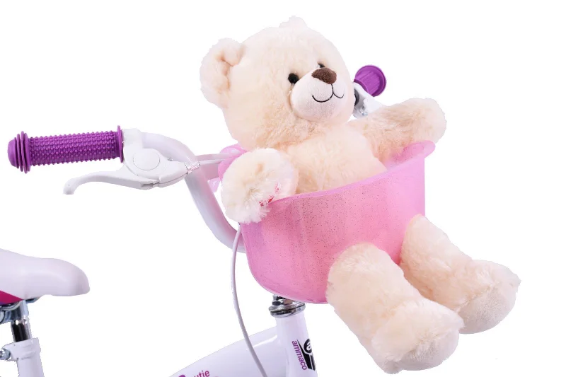 Bicycle helmet strap-KIDDIES BIKE TEDDY OR DOLLY CARRIER TO FIT ON HANDLEBARS GREAT IDEAL PRESENT PINK