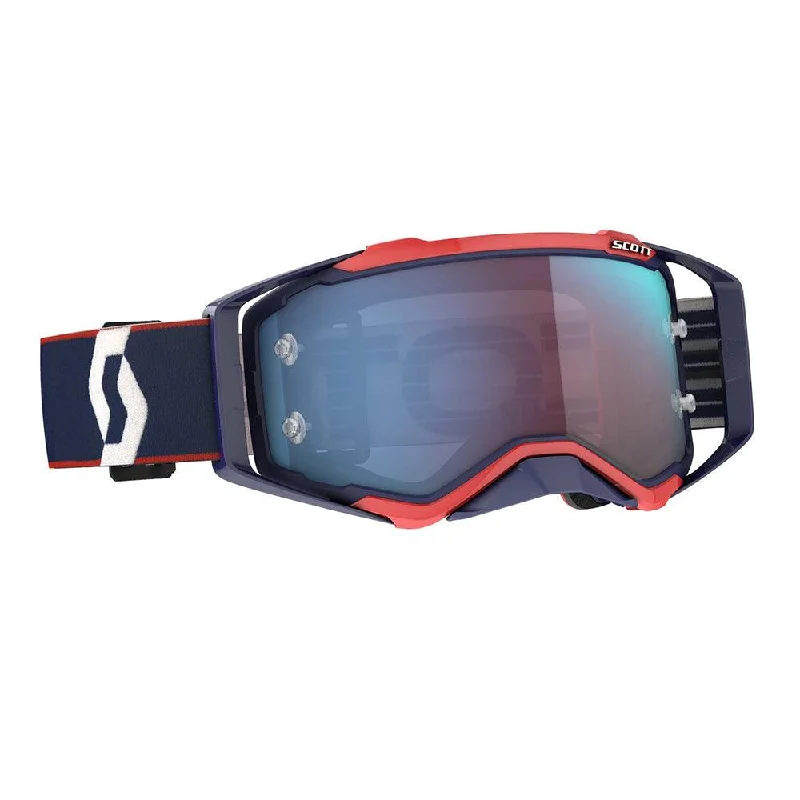 Cycling phone clip-SCOTT 2021 PROSPECT GOGGLE - RETRO BLUE/RED (BLUE CHROME)