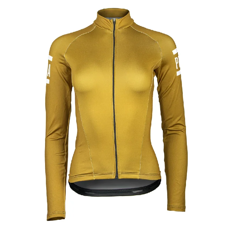 Bike seat bar-Rich Ochre Women's ls Winter Jersey | hoban