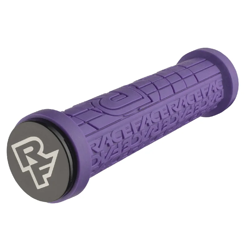 Bicycle lock strap-Race Face Grippler Lock-On Grips 30mm Purple