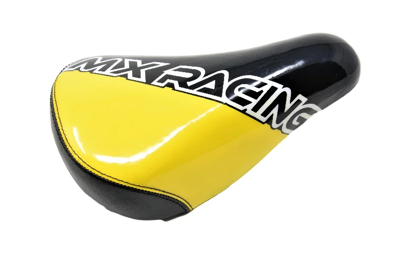 Bike tire foam-Raleigh MX 12” Kiddies Bike Saddle, Bolt On Or Bond To Seat Post Type Yellow & Black